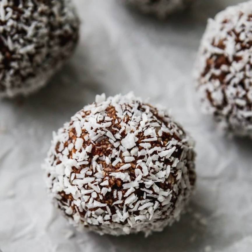 Chocolate Coconut Protein Balls